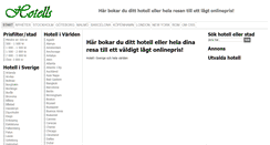 Desktop Screenshot of hotells.se